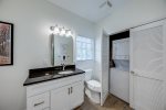 Bathroom with washer & dryer closet